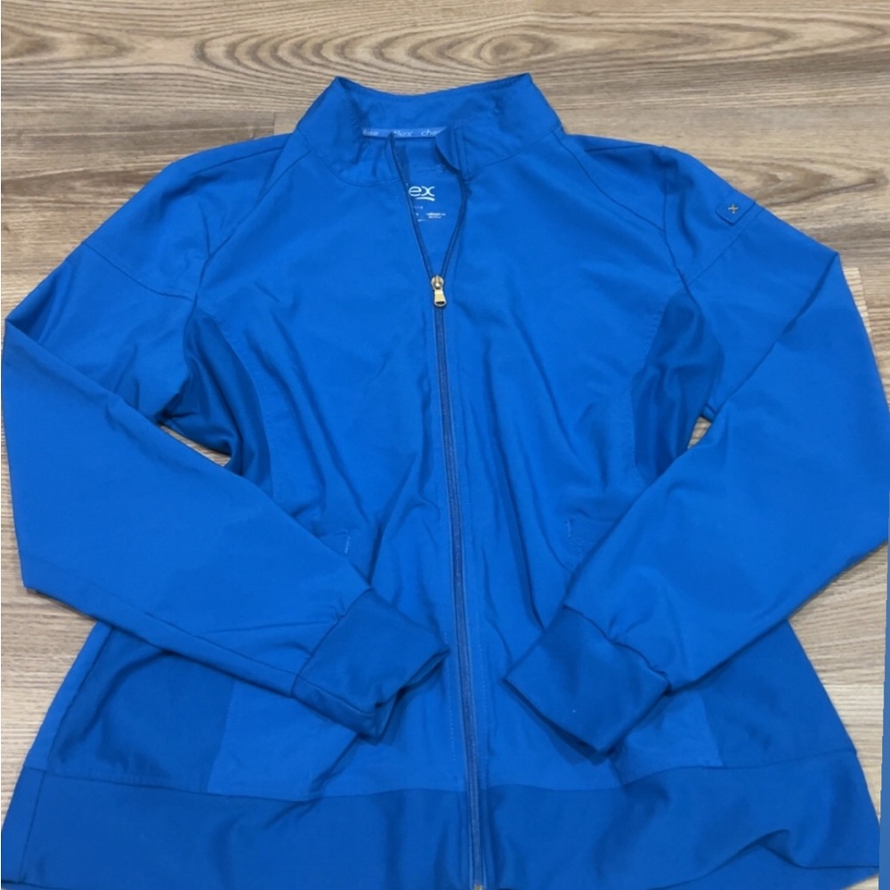 Women's Large Blue Scrub Jacket